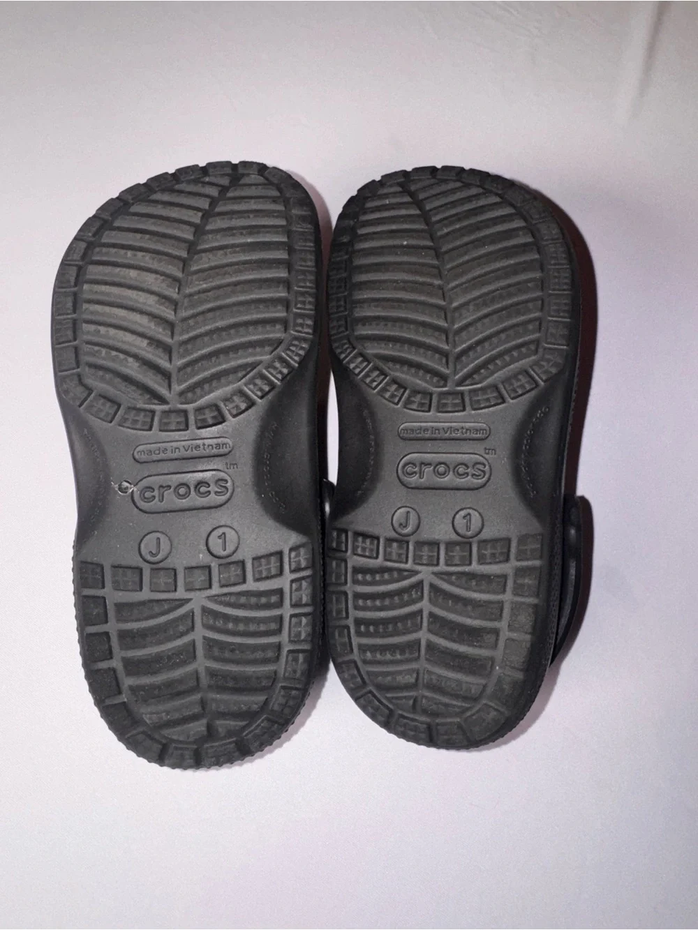 CROCS Black Vented Clog Slip-Ons